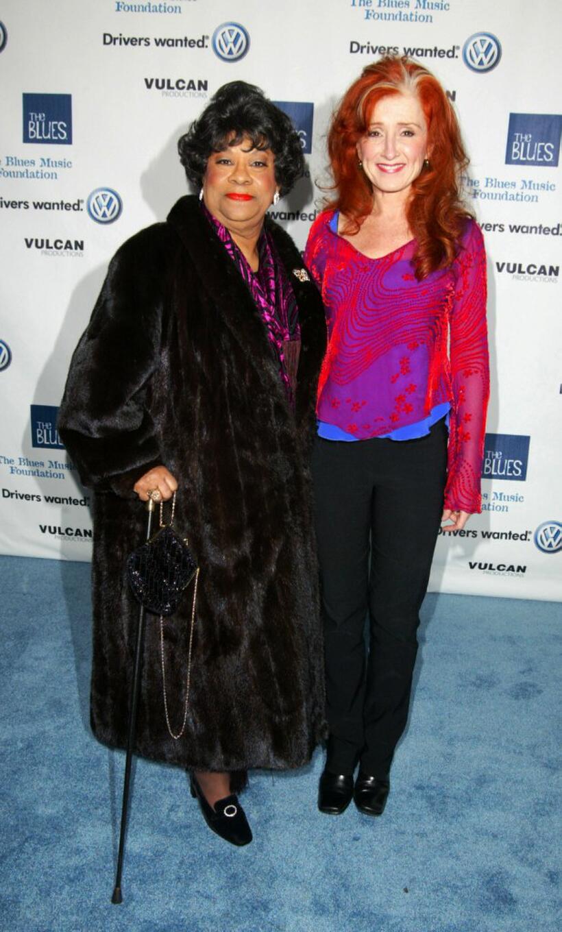 Ruth Brown and Bonnie Raitt at the Salute to the Blues Concert.