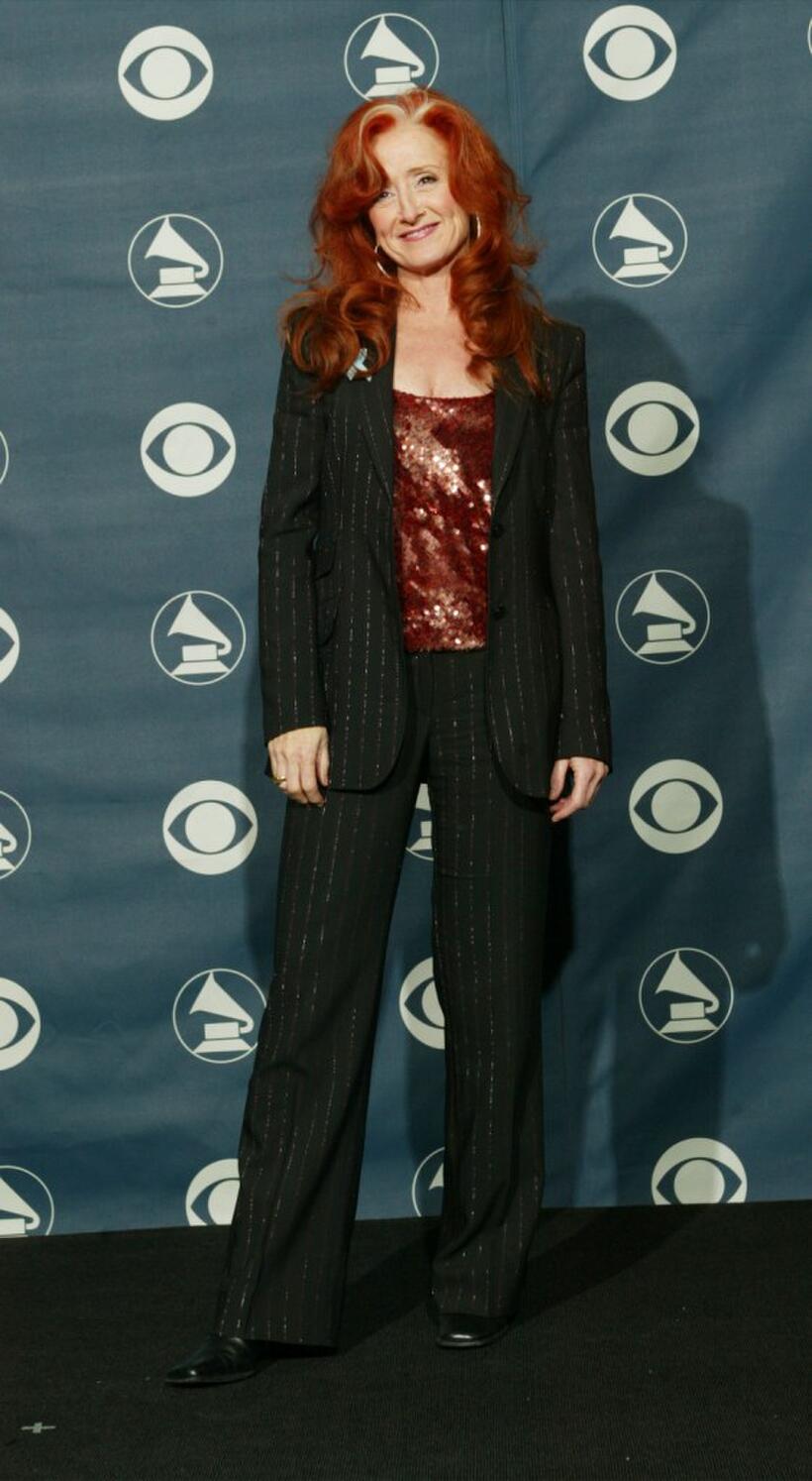 Bonnie Raitt at the 45th Annual Grammy Awards.