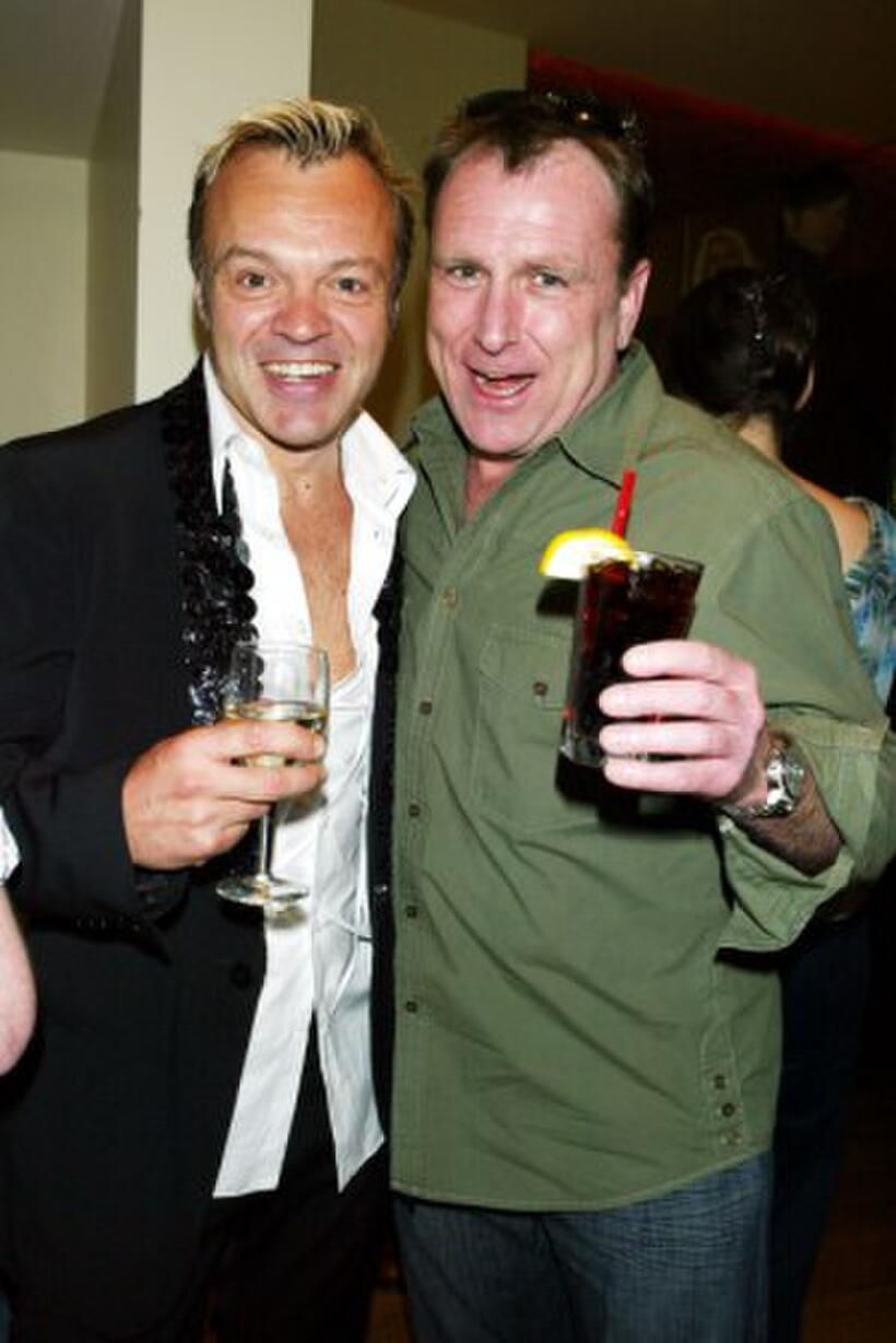 Graham Norton and Colin Quinn at the party to celebrate Comedy Central's "The Graham Norton Effect."