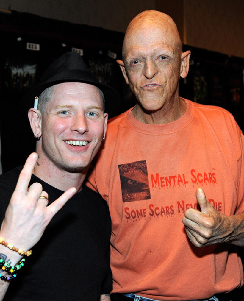 Corey Taylor and Michael Berryman at the Fangoria Trinity of Terrors Festival.