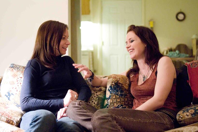 Mary Lynn Rajskub and Emily Blunt in "Sunshine Cleaning."