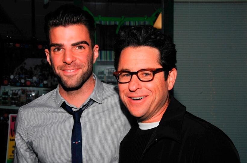 Zachary Quinto and director J.J. Abrams at the 19th Annual Hollywood Charity Horse Show.