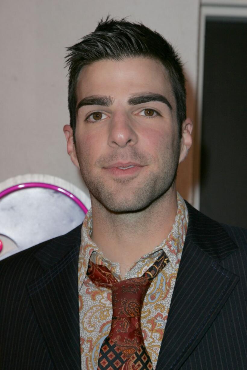 Zachary Quinto at the celebration of the wrap of season one of "Heroes."