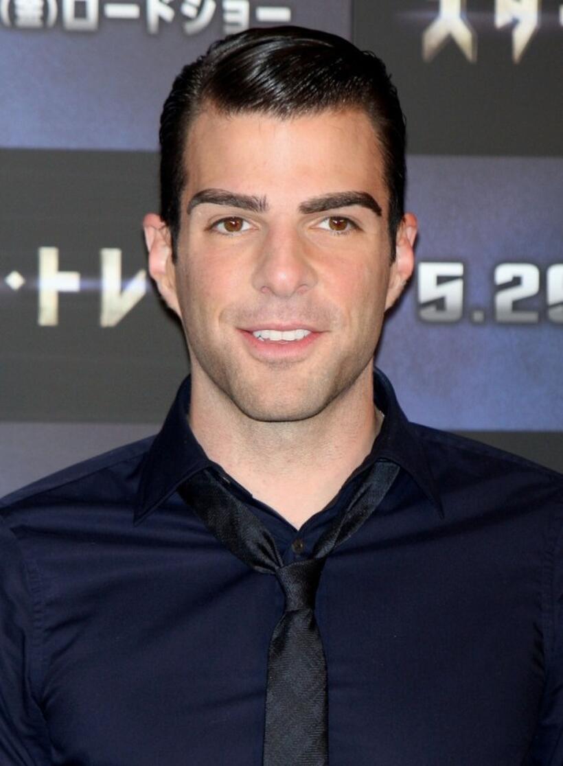 Zachary Quinto at the press conference of "Star Trek."