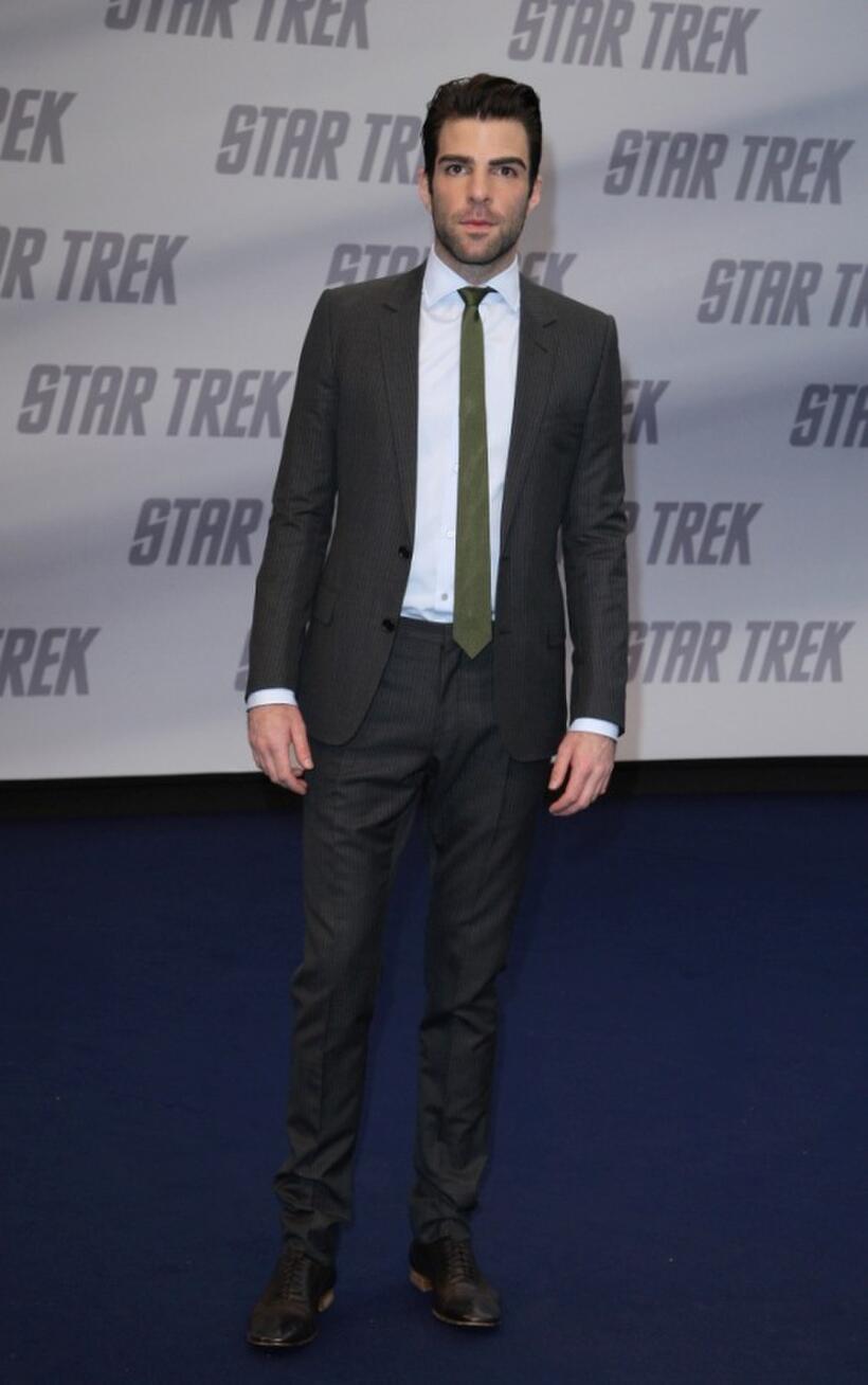 Zachary Quinto at the Germany premiere of "Star Trek."