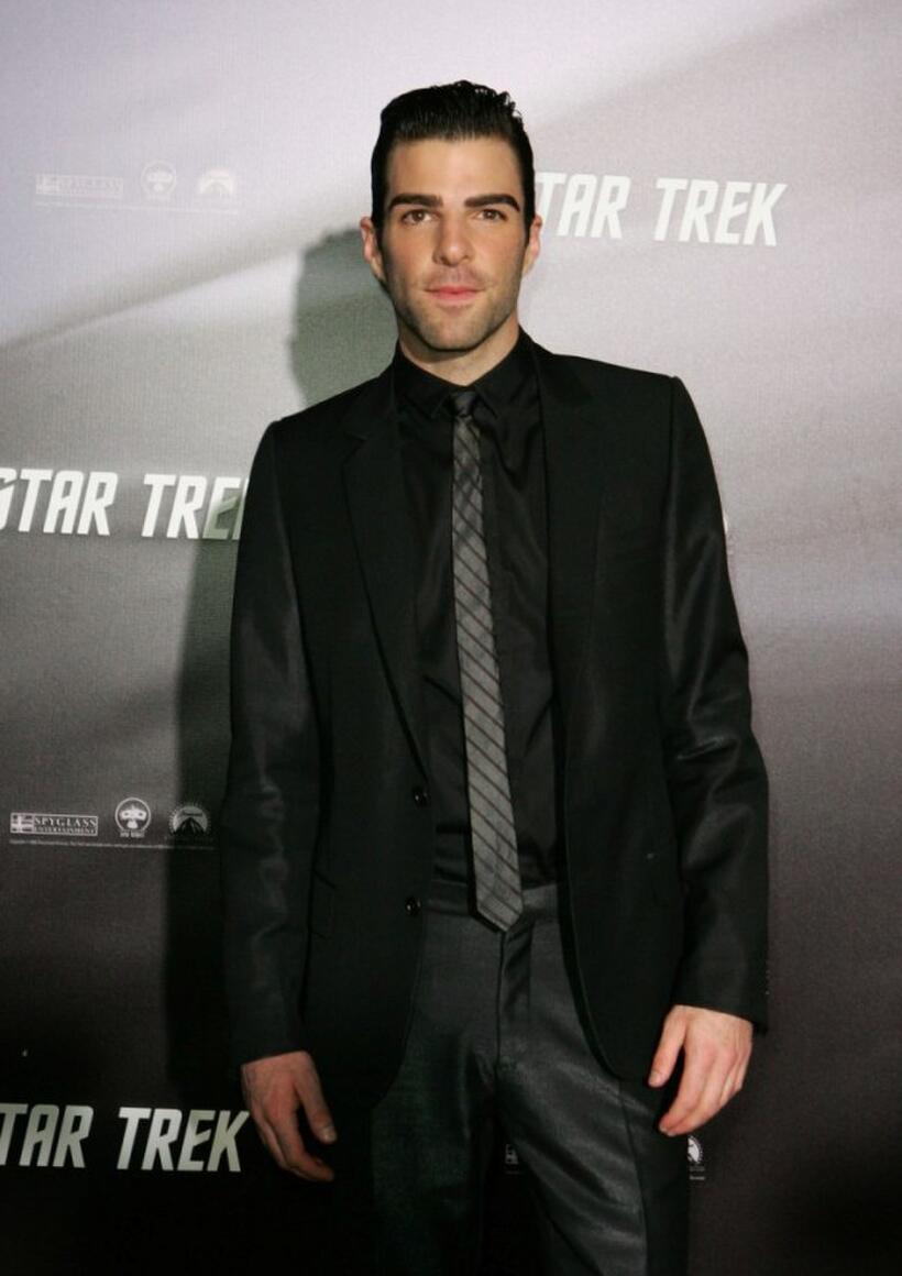 Zachary Quinto at the world premiere of "Star Trek."
