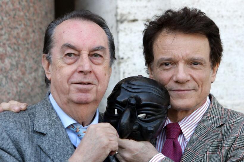 Director Maurizio Scaparro and Massimo Ranieri at the photocall of "L'Ultimo Pulcinella."