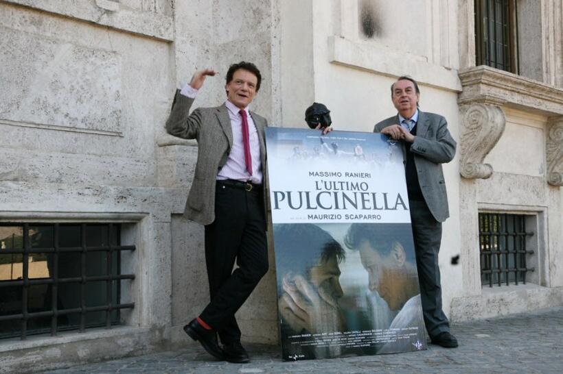 Massimo Ranieri and Director Maurizio Scaparro at the photocall of "L'Ultimo Pulcinella."