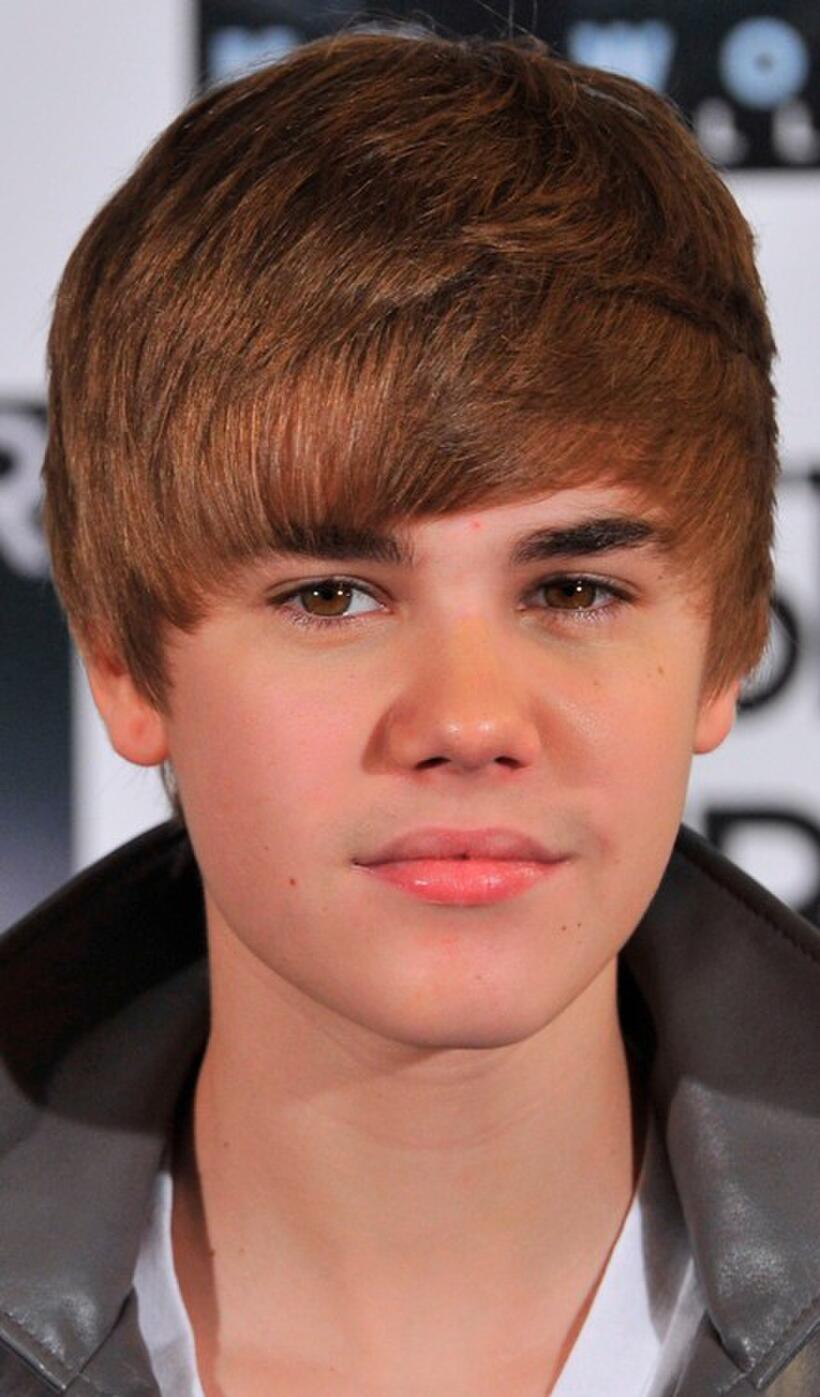 Justin Bieber at the photocall of "My Worlds The Collection."