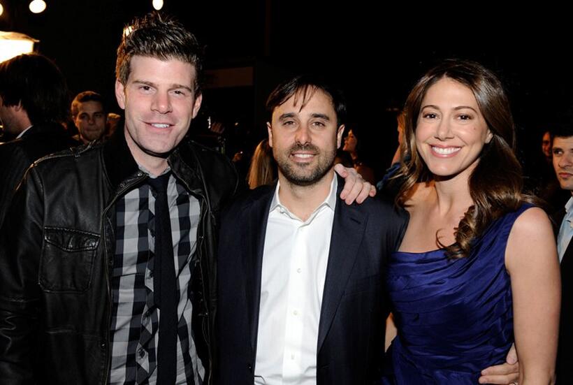 Stephen Rannazzisi, Jeff Schaffer and Jackie Marcus Schaffer at the premiere screening of "The League."