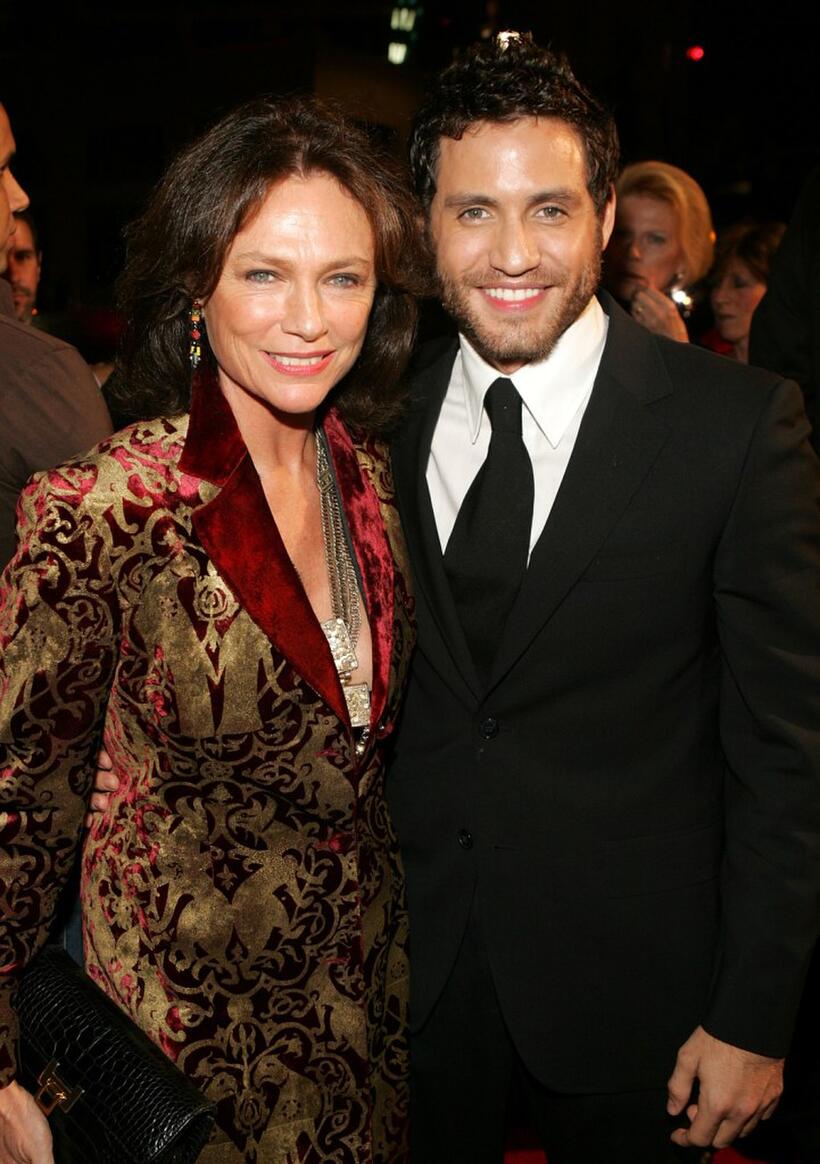 Jacqueline Bisset and Edgar Ramirez at the premiere of "Domino."