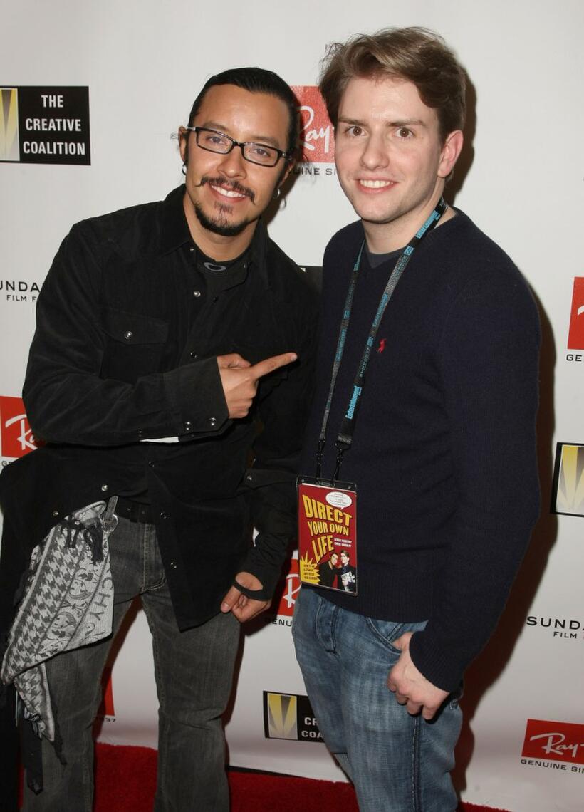 Efren Ramirez and Chris Barrett at the Ray Ban Visionary Awards Gala during the 2009 Sundance Film Festival.