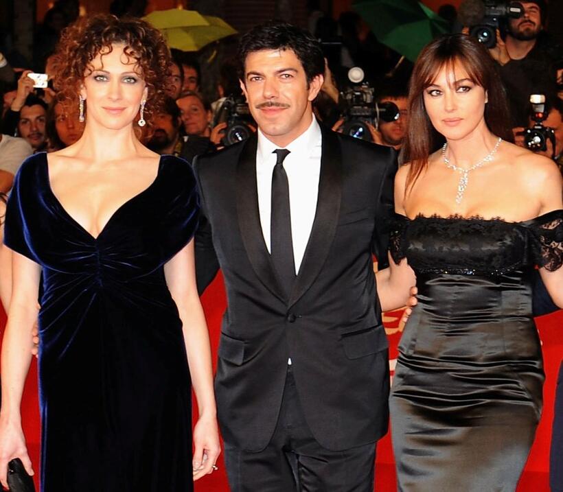 Kseniya Rappoport, Pierfrancesco Favino and Monica Bellucci at the premiere of "L'Uomo Che Ama" during the 3rd Rome International Film Festival.