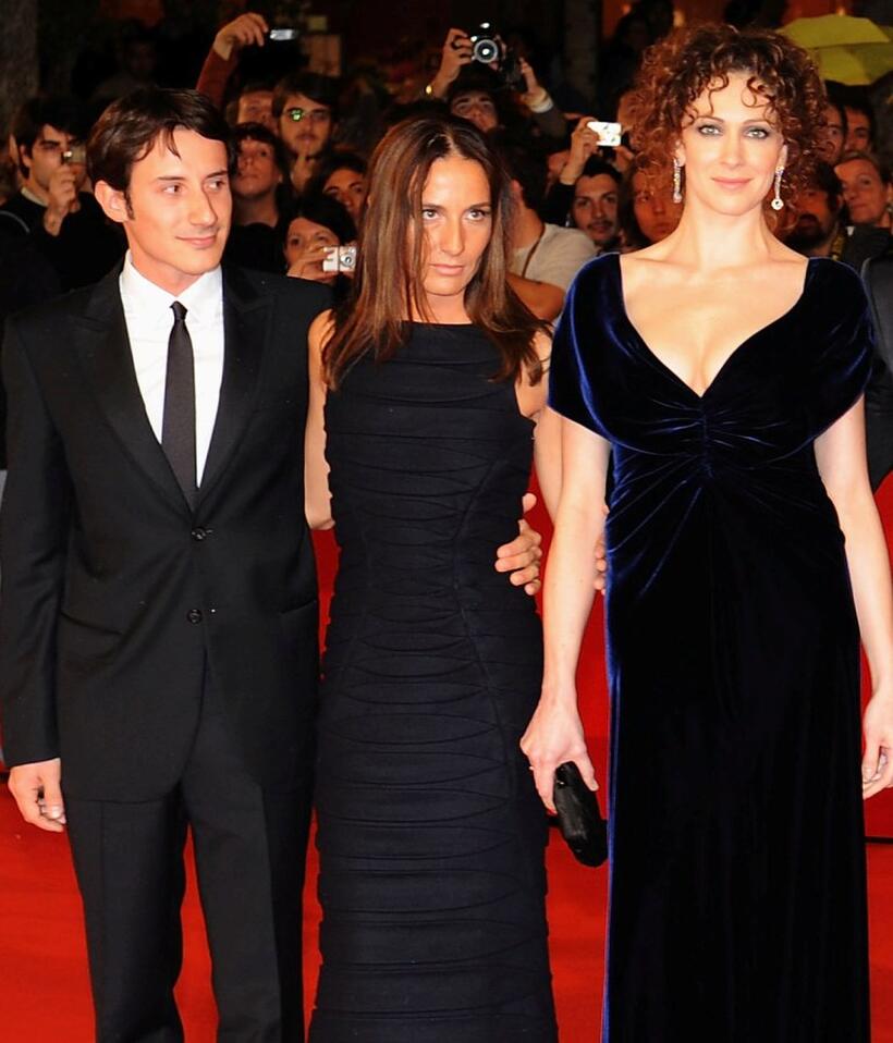 Michele Alhaique, Maria Sole Tognazzi and Kseniya Rappoport at the premiere of "L'Uomo Che Ama" during the 3rd Rome International Film Festival.