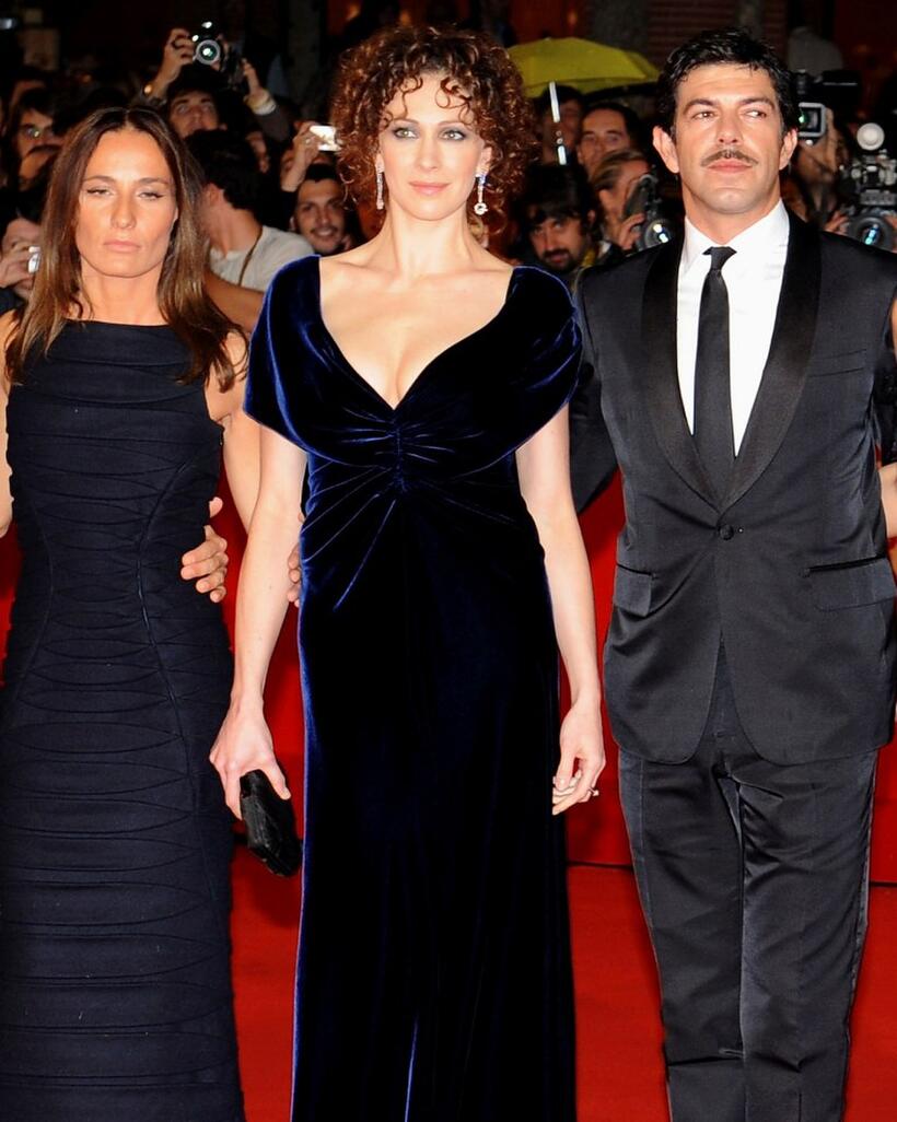 Maria Sole Tognazzi, Kseniya Rappoport and Pierfrancesco Favino at the premiere of "L'Uomo Che Ama" during the 3rd Rome International Film Festival.