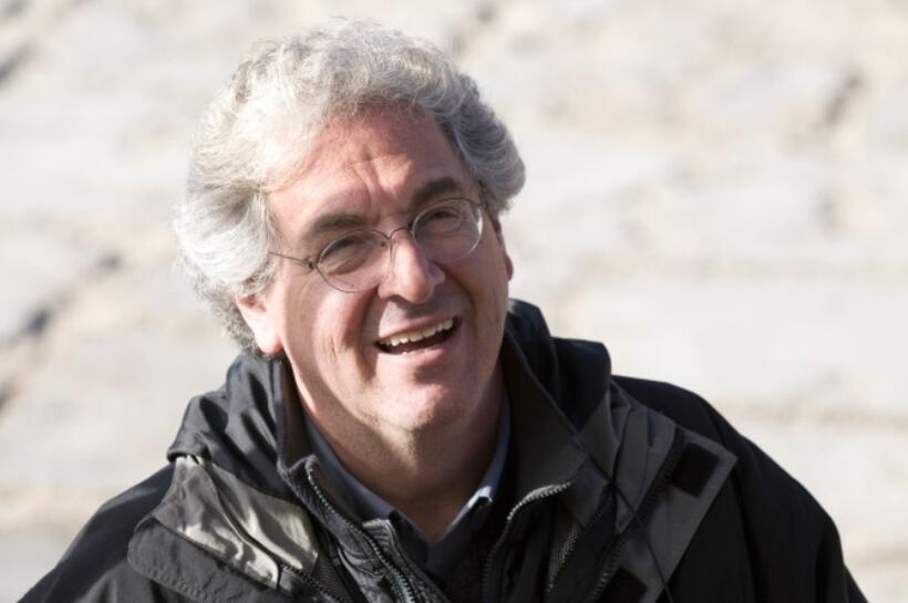 Director Harold Ramis on the set of "Year One."
