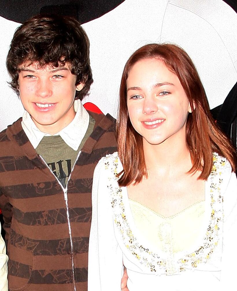 Graham Phillips and Haley Ramm at the UK premiere of "Ben 10: Race Against Time."