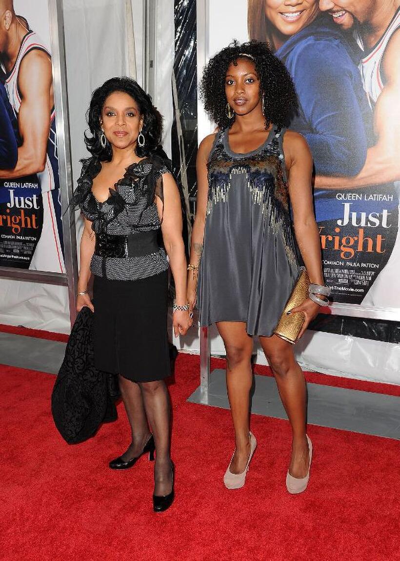 Phylicia Rashad and Condola Rashad at the New York premiere of "Just Wright."