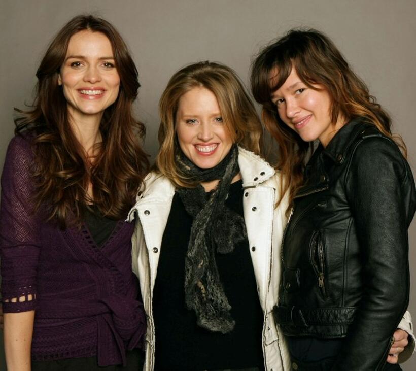 Saffron Burrows, Amy Redford and Paz de la Huerta at the 2008 Sundance Film Festival.