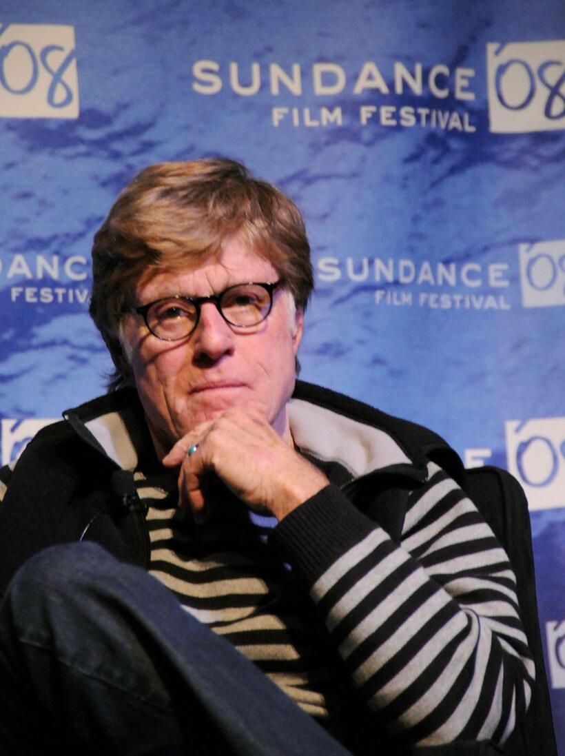 Robert Redford at the 2008 Sundance Film Festival for Opening Day Press Conference.