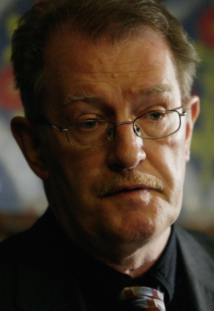 Corin Redgrave at a press conference to launch a bid for justice for the loved ones of prisoners being held in Guantanomo Bay.