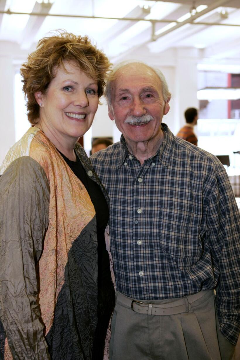 Lynn Redgrave and Denis Holmes at The Constant Wife Rehearsal.