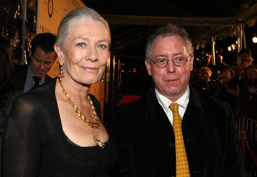 Vanessa Redgrave and James Schamus at the Premiere of "Atonement" at the Academy of Motion Picture Arts and Sciences.