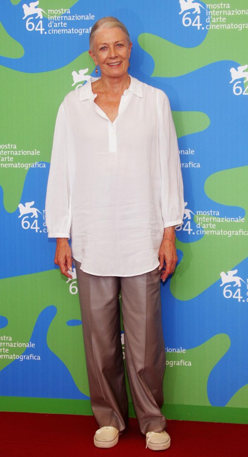 Vanessa Redgrave at the 64th Annual Venice Film Festival.