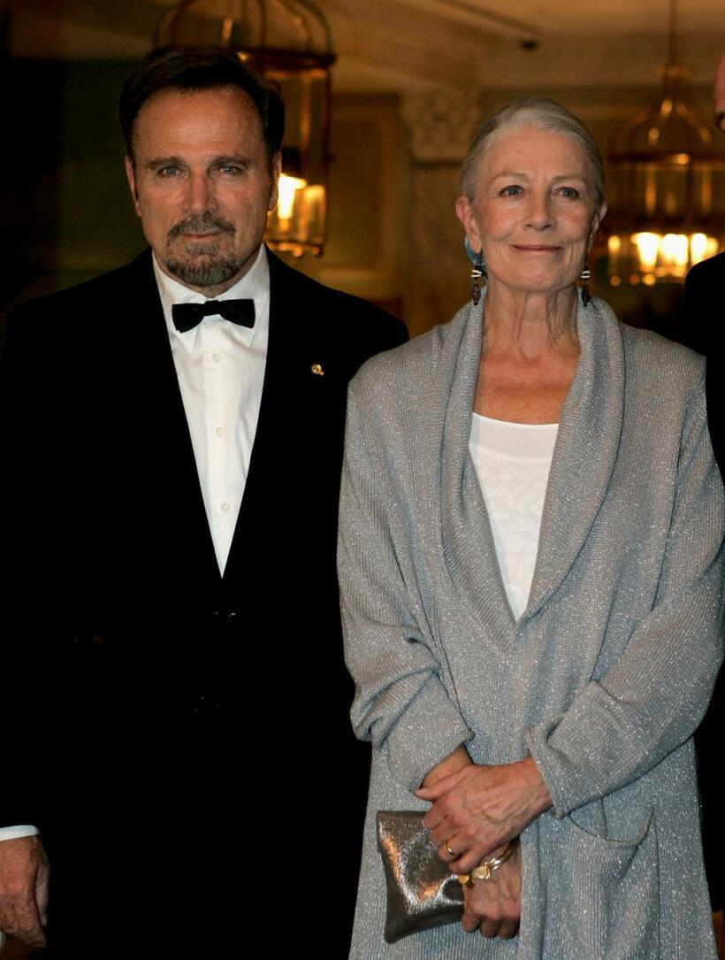 Franco Nero and his wife Vanessa Redgrave at the Gala Spa Awards 2008.