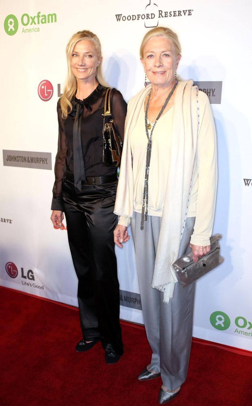 Joely Richardson and Vanessa Redgrave at the Annual Oxfam party.