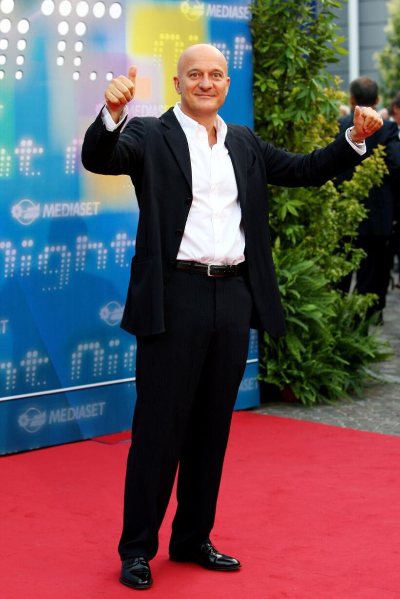 Claudio Bisio at the Mediaset TV programming presentation.