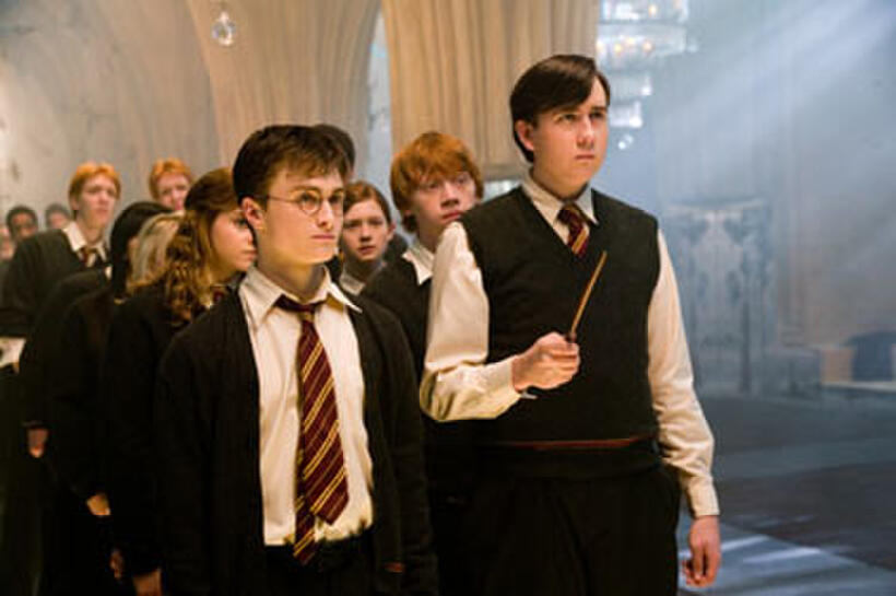 Daniel Radcliffe and Matthew Lewis in "Harry Potter and the Order of the Phoenix."