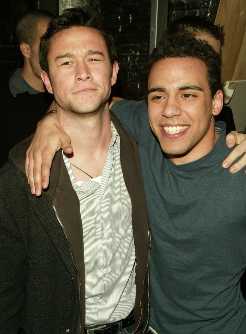 Joseph Gordon-Levitt and Victor Rasuk at the after party of the premiere of "East of Havana."
