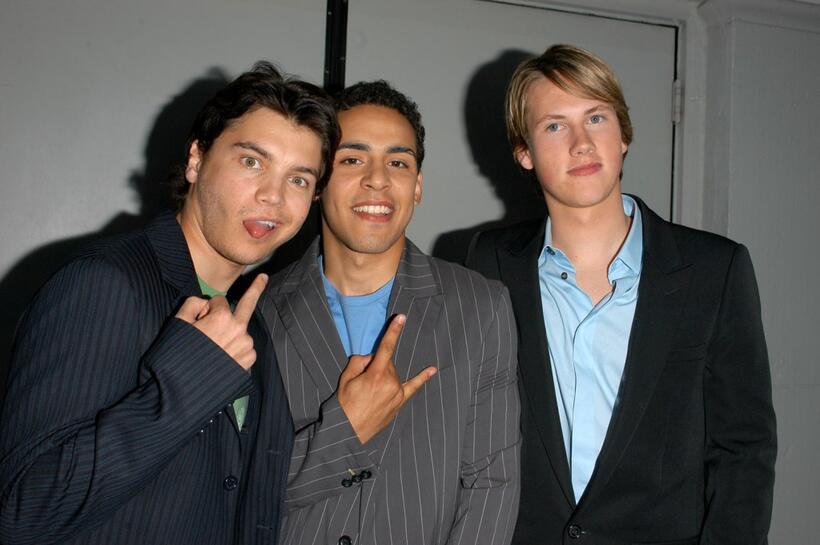 Emile Hirsch, Victor Rasuk and John Robinson at the premiere of "Lords Of Dogtown."