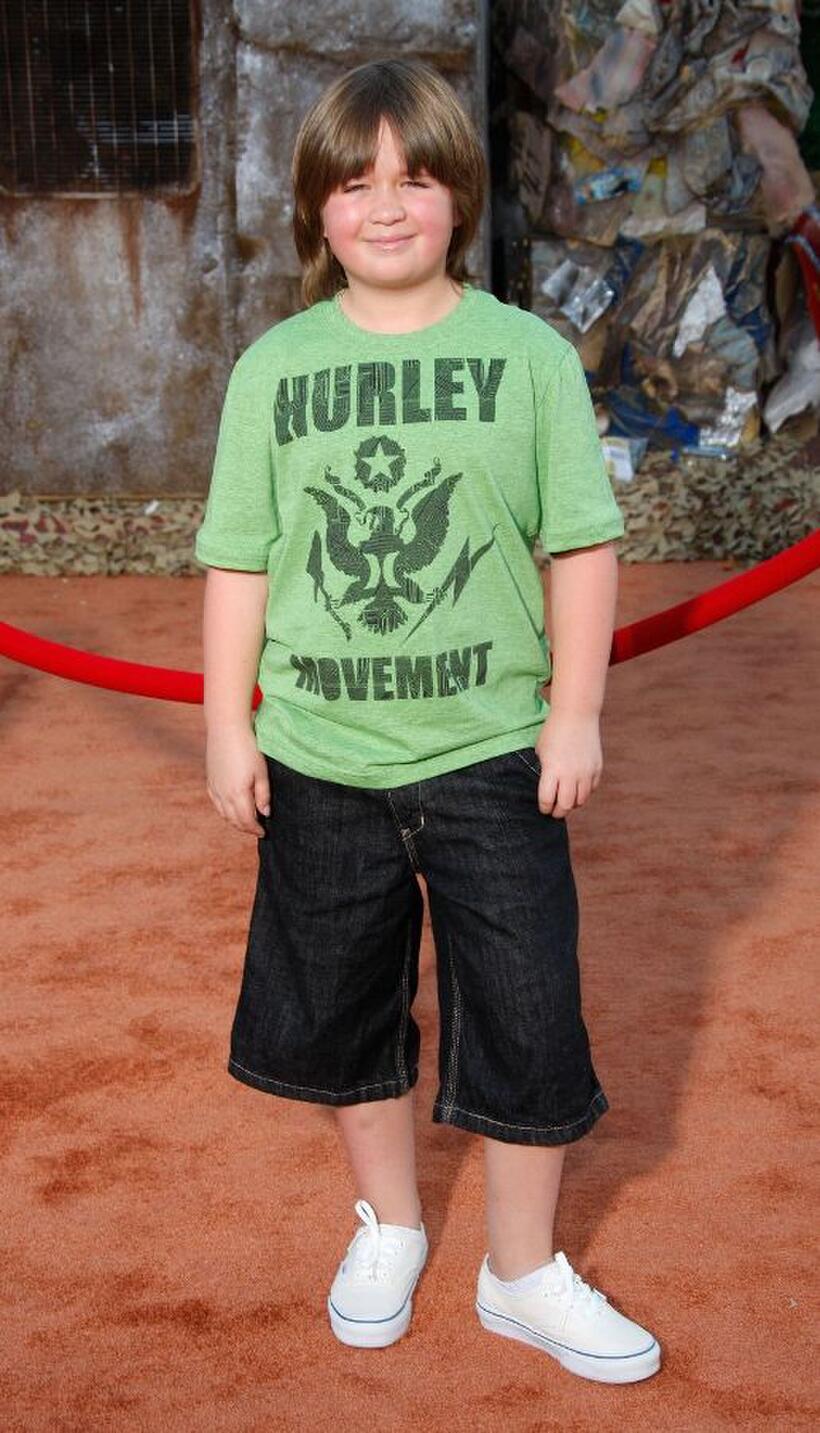 Conner Rayburn at the world premiere of "Wall-E."