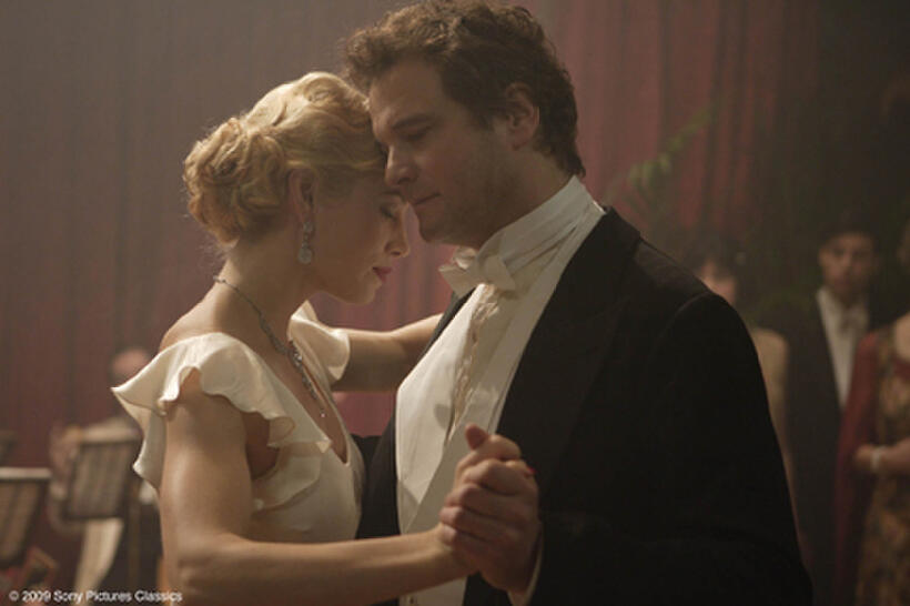 Jessica Biel as Larita and Colin Firth as Mr. Whittaker in "Easy Virtue."