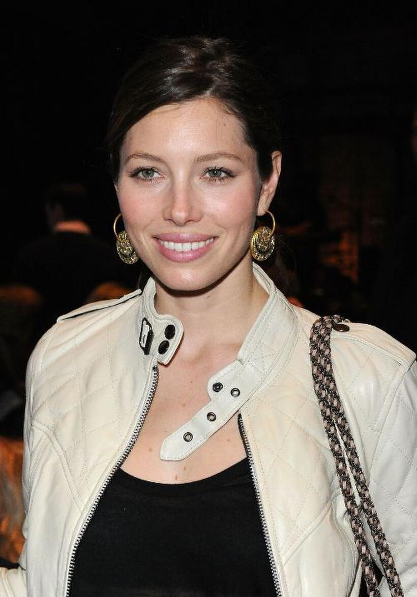 Jessica Biel at the William Rast Fall 2010 Fashion Show during the Mercedes-Benz Fashion Week.