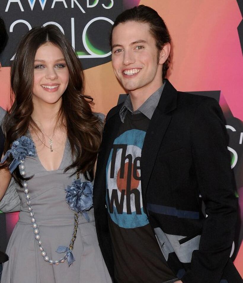 Nicola Peltz and Jackson Rathbone at the Nickelodeon's 23rd Annual Kids Choice Awards.