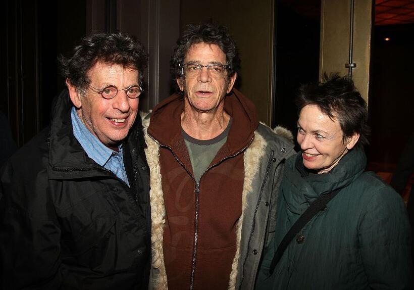 Philip Glass, Lou Reed and Laurie Anderson at the private screening of "The Reader."