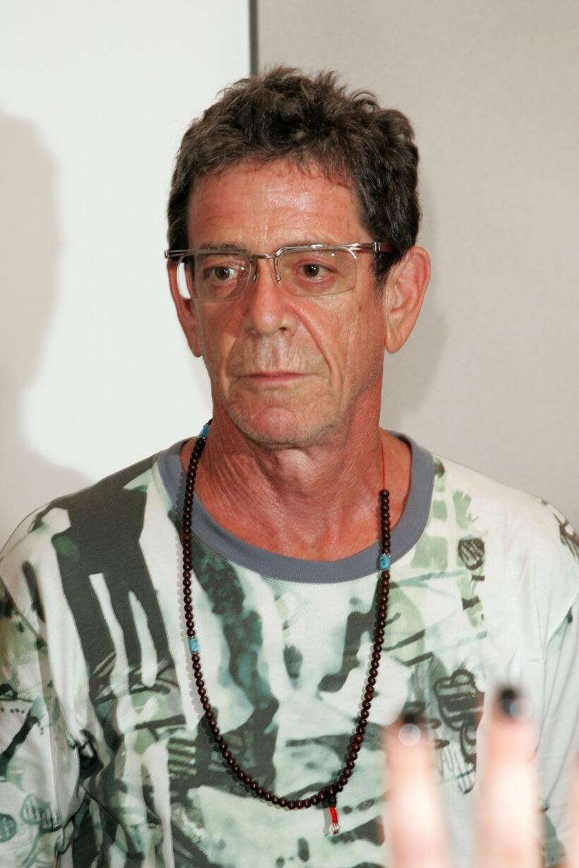 Lou Reed at the Mark Seliger's 401 Projects' "Vision Of Rock" exhibition.