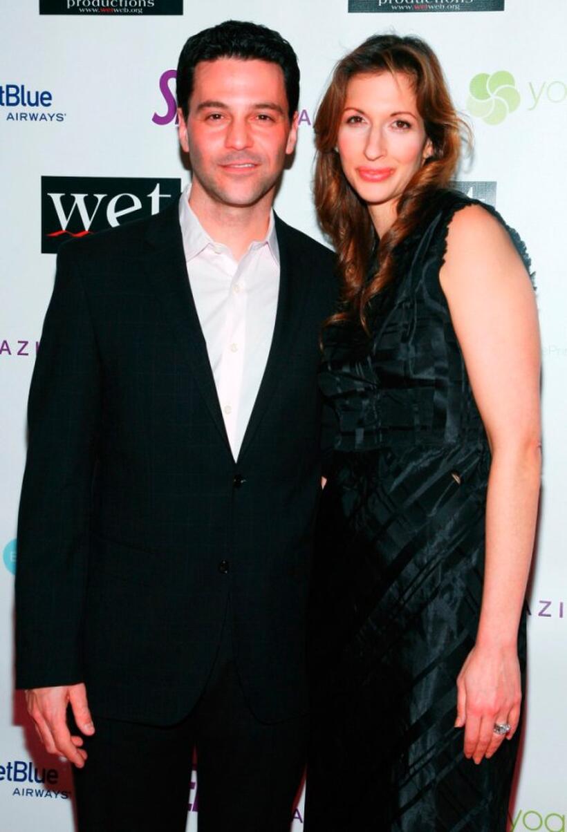 David Alan Basche and Alysia Reiner at the LOVE benefit to support WET's 10th season.