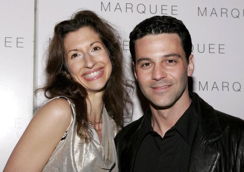 Alysia Reiner and David Alan Basche at the LaSalleHolland Tribeca Film Festival party.