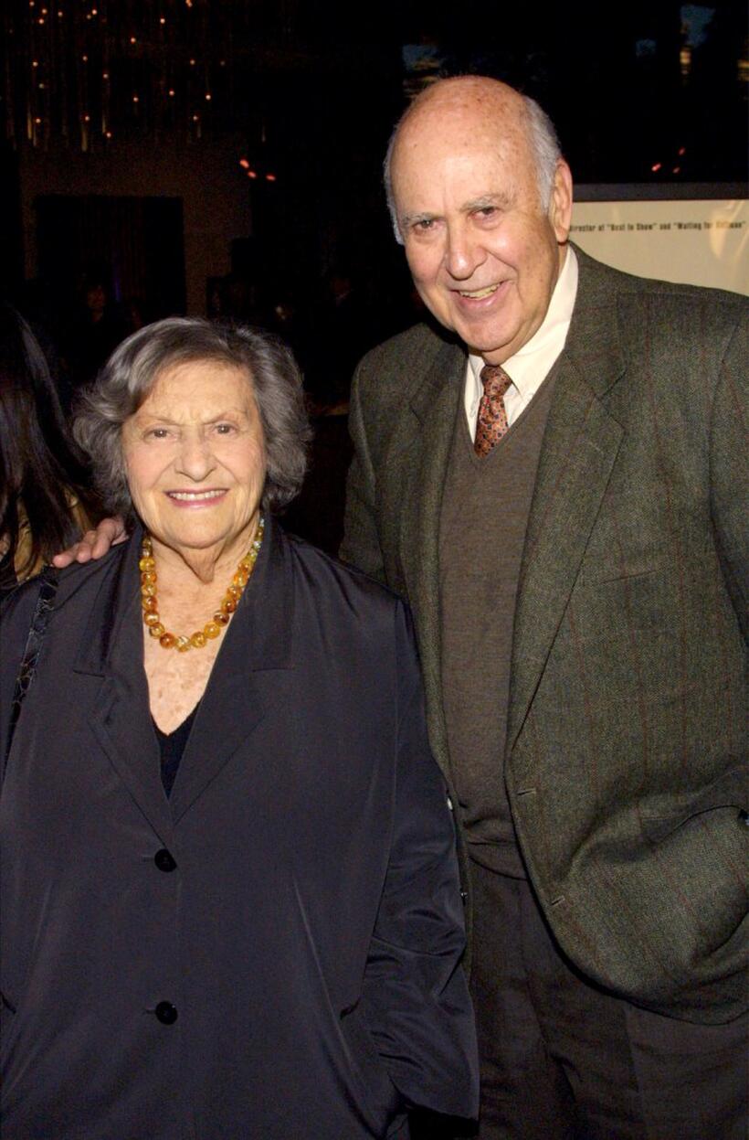 Estelle Reiner and her husband Director Carl Reiner at the premiere of "A Mighty Wind."
