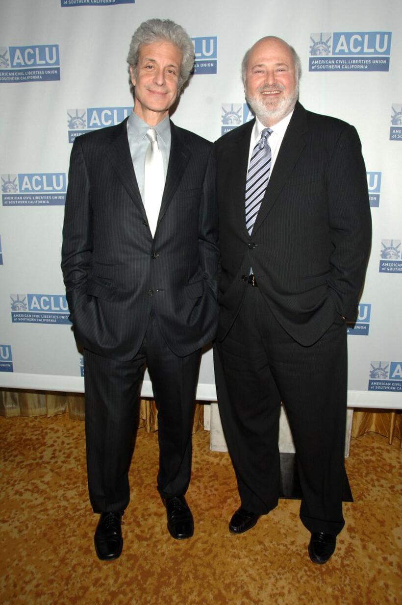 Rob Reiner and Rick Nicita at the ACLU of Southern California annual Bill of Rights Dinner.