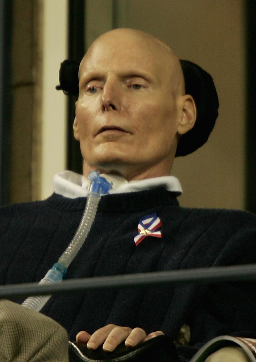 Christopher Reeve at the women's final match in US open.