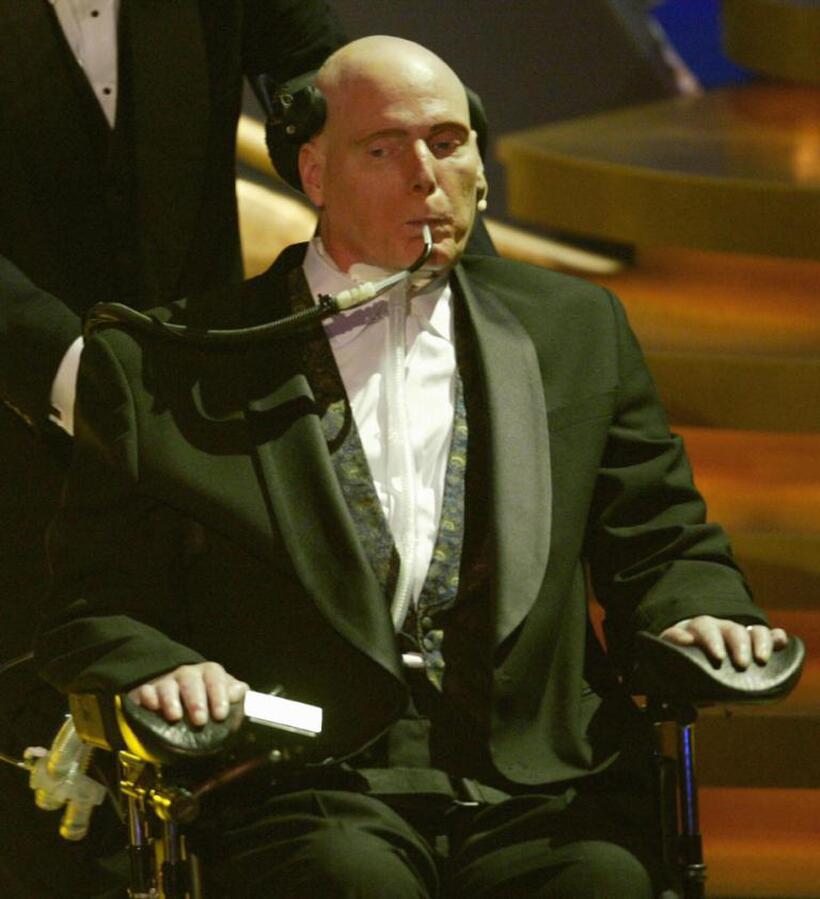Christopher Reeve at the World Awards ceremony.