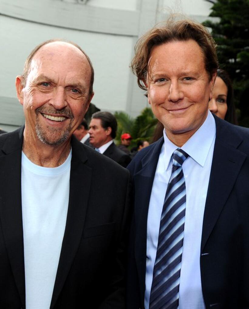 John Ashton and Judge Reinhold at the Jerry Bruckheimer hand and footprint ceremony.