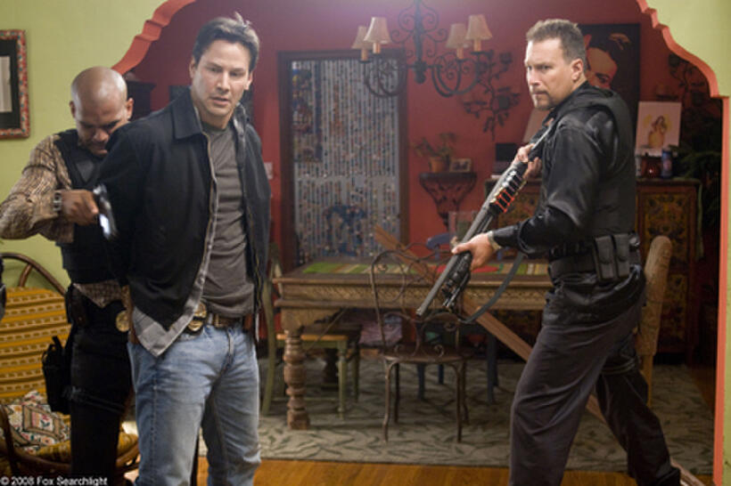 Amaury Nolasco, Keanu Reeves and John Corbett in "Street Kings."