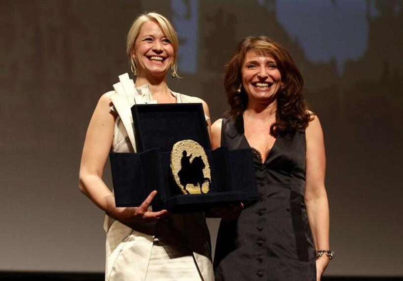 Trine Dyrholm and Susanne Bier at the Closing Awards Ceremony during the 5th International Rome Film Festival.