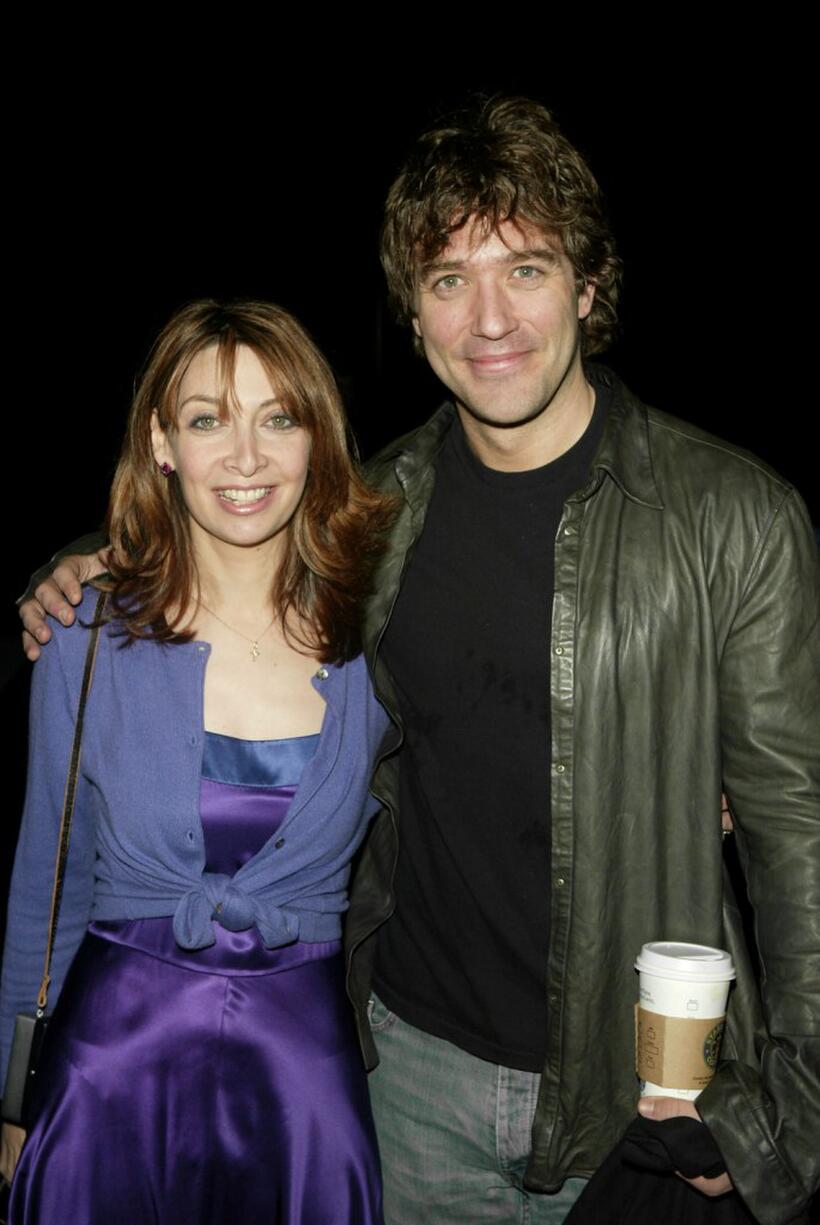 Craig Bierko and Illeana Douglas at the Cynthia Rowley Fall 2004 fashion show during Olympus Fashion Week.